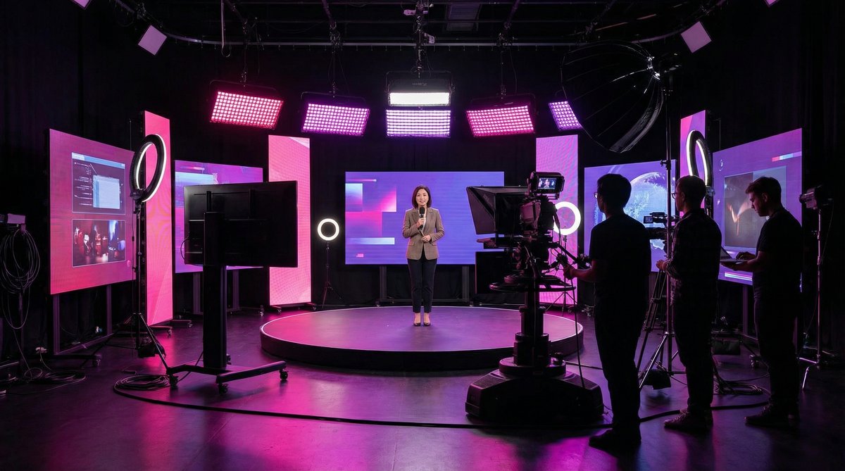 小马拉大车专业视频制作现场